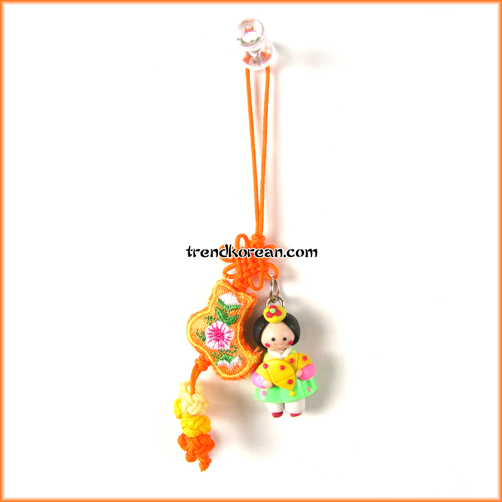 Ensembled Korean Doll Mobile Strap 04